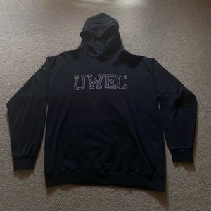 oversized UWEC college hoodie